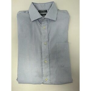 Lauren Ralph Lauren Blue Gingham Check Med  Long Sleeve Shirt